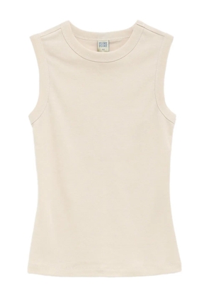 FLORE FLORE Esme ribbed tank top - Neutrals