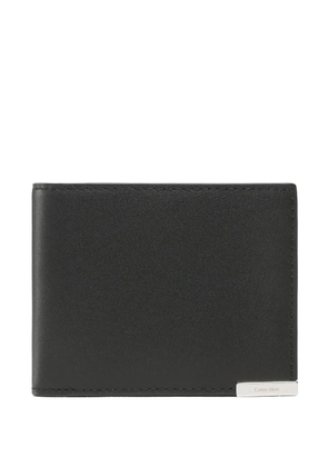 Calvin Klein logo-plaque bi-fold wallet - Black