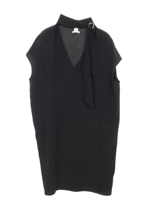 Hermès Pre-Owned 2010s tie-neck silk blouse - Black
