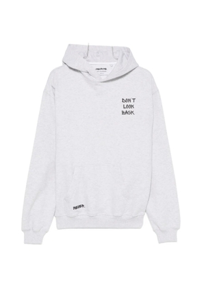 GEORGE. slogan-print hoodie - Grey
