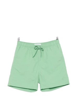 Norse Projects drawstring logo-embroidered swim shorts - Green
