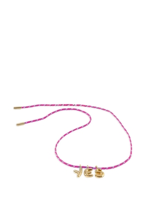 Sorbet Island bubble letters necklace - Gold
