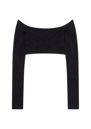 PUCCI cropped jacquard Marmo top - Black