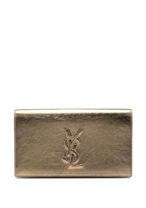 Saint Laurent Pre-Owned 2017 Large Metallic Calfskin Belle De Jour clutch bag - Gold