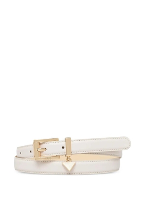 GUESS USA logo-charm buckle-fastening belt - White