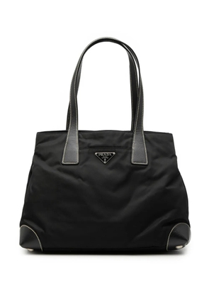 Prada Pre-Owned 2013-2026 Saffiano Trimmed Tessuto Shopper tote bag - Black