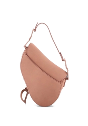Christian Dior Pre-Owned Ultra Matte Saddle Handbag Leather Mini shoulder bag - Neutrals