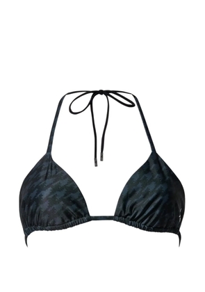 Perfect Moment Salinas houndstooth bikini top - Black