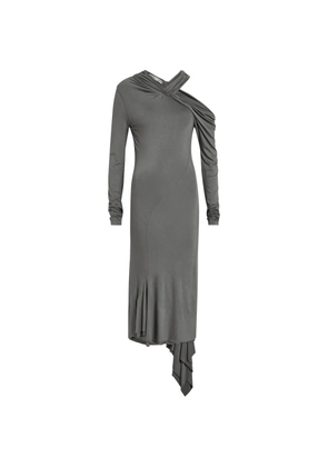 AARON ESH draped asymmetric dress - Grey