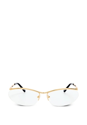Linda Farrow cat-eye frame glasses - Gold