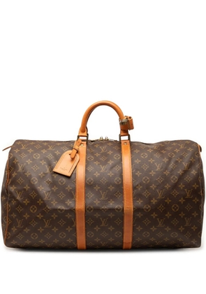 Louis Vuitton Pre-Owned 1989 Monogram Keepall 55 travel bag - Brown