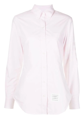 Thom Browne tonal 4-Bar button-down shirt - Pink
