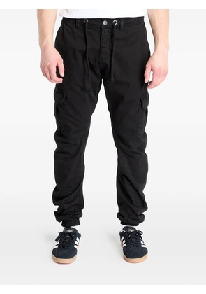 Urban Classics elasticated-cuff buttoned trousers - Black