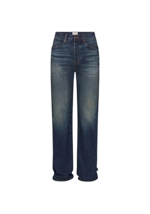 FRAME faded straight-leg jeans - Blue