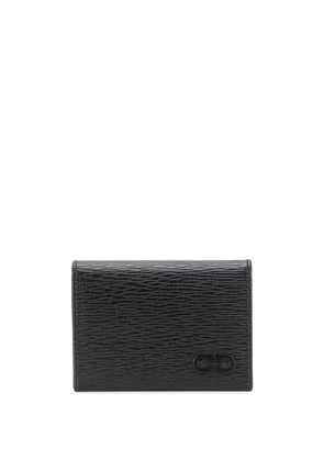 Ferragamo Gancini textured card holder - Black
