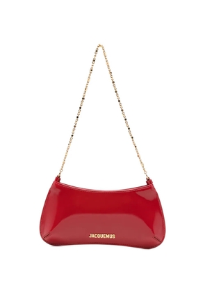 Jacquemus logo-plaque chain-link shoulder bag - Red