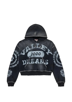VALE FOREVER 2000 Spiral distressed hoodie - Black