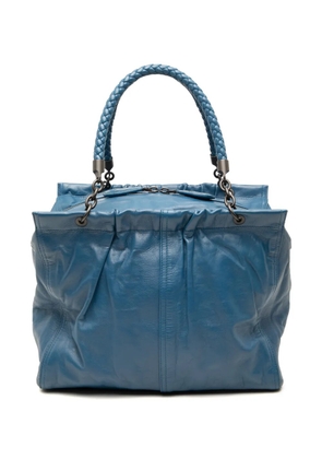 Bottega Veneta Pre-Owned 2012-2026 Nappa Intrecciato Trimmed handbag - Blue