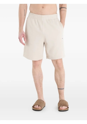 Calvin Klein logo-patch elasticated-waist shorts - Neutrals