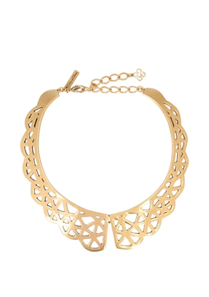 Oscar de la Renta Pre-Owned cut-out Bijoux necklace - Gold