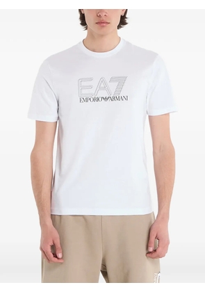 Ea7 Emporio Armani logo-print T-shirt - White