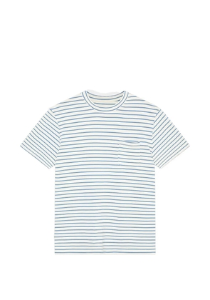 LA PAZ striped pocket T-shirt - White