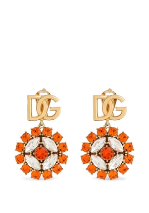 Dolce & Gabbana clip earrings with rhinestones - Gold