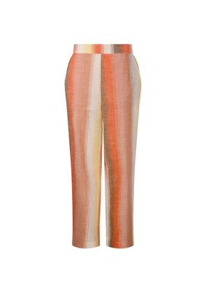mapoésie Sun Joe striped straight-leg trousers - Orange