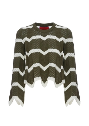 La DoubleJ Chevron crops Sweater - Green