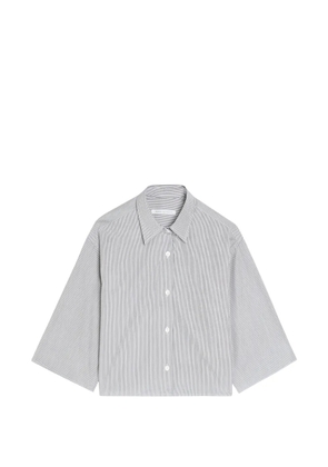 Maria McManus pinstripe-pattern cropped shirt - White