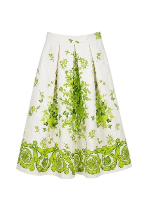 Lunatica Milano Luna T Athene floral-print midi skirt - White