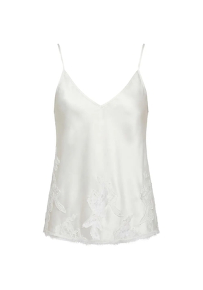 Almaz PillowTalk lace-appliqué top - White