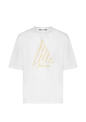 Jacquemus The Voilier embroidered logo-print T-shirt - White