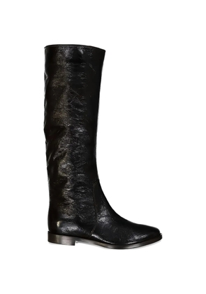 Sergio Rossi crinkled-effect boots - Black