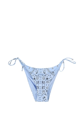 MC2 Saint Barth bandana-print tie-side bikini bottoms - Blue