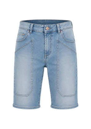 JECKERSON patch-detail denim shorts - Blue
