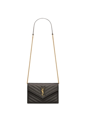 Saint Laurent Cassandre quilted cross body bag - Grey