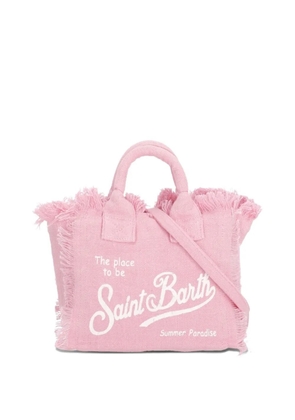 MC2 Saint Barth mini Vanity frayed tote bag - Pink