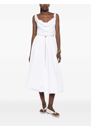 Danamé elasticated-waistband skirt - White