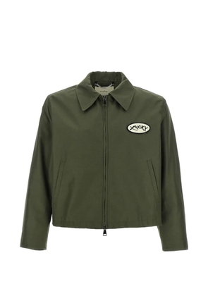 Second/Layer Lucky Station patch-detail zip-up jacket - Green