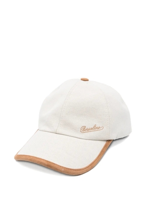 Borsalino logo-embroidered baseball cap - Neutrals