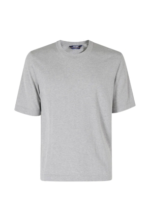 K-Way Combe marl-effect crew-neck T-shirt - Grey