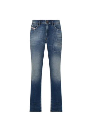 Diesel distressed straight-leg jeans - Blue