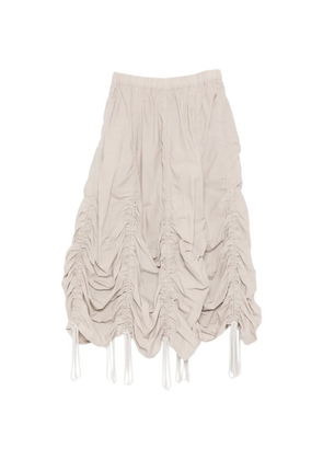 Lauren Manoogian ruched drawstring skirt - Neutrals