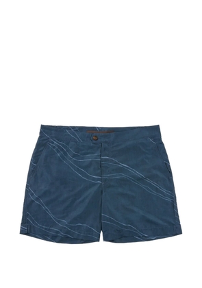 slowear button-fastening swim shorts - Blue