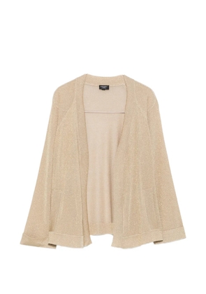 Snobby Sheep metallic-effect raglan-sleeve cardigan - Gold