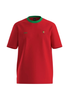 BOSS crew-neck logo T-shirt - Red