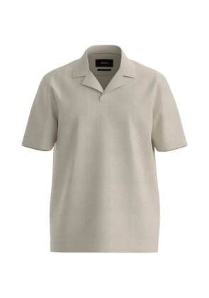 BOSS textured T-shirt - Neutrals
