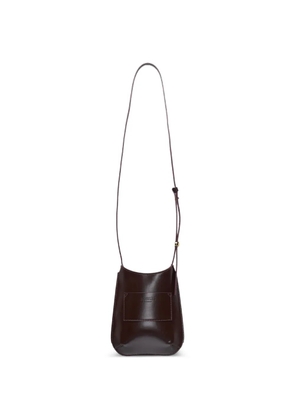 Jacquemus Bisou leather shoulder bag - Brown