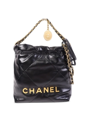 CHANEL Pre-Owned mini 22 shoulder bag - Black